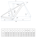 MTB Frame 32er  RC-CF-M12