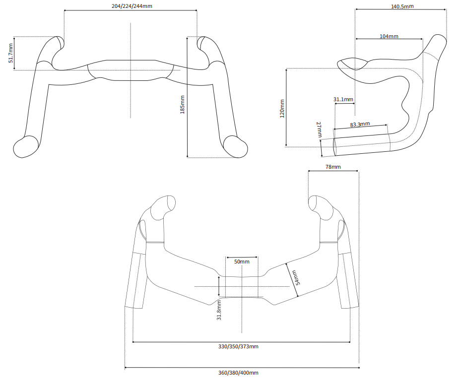 Road handlebar HB017