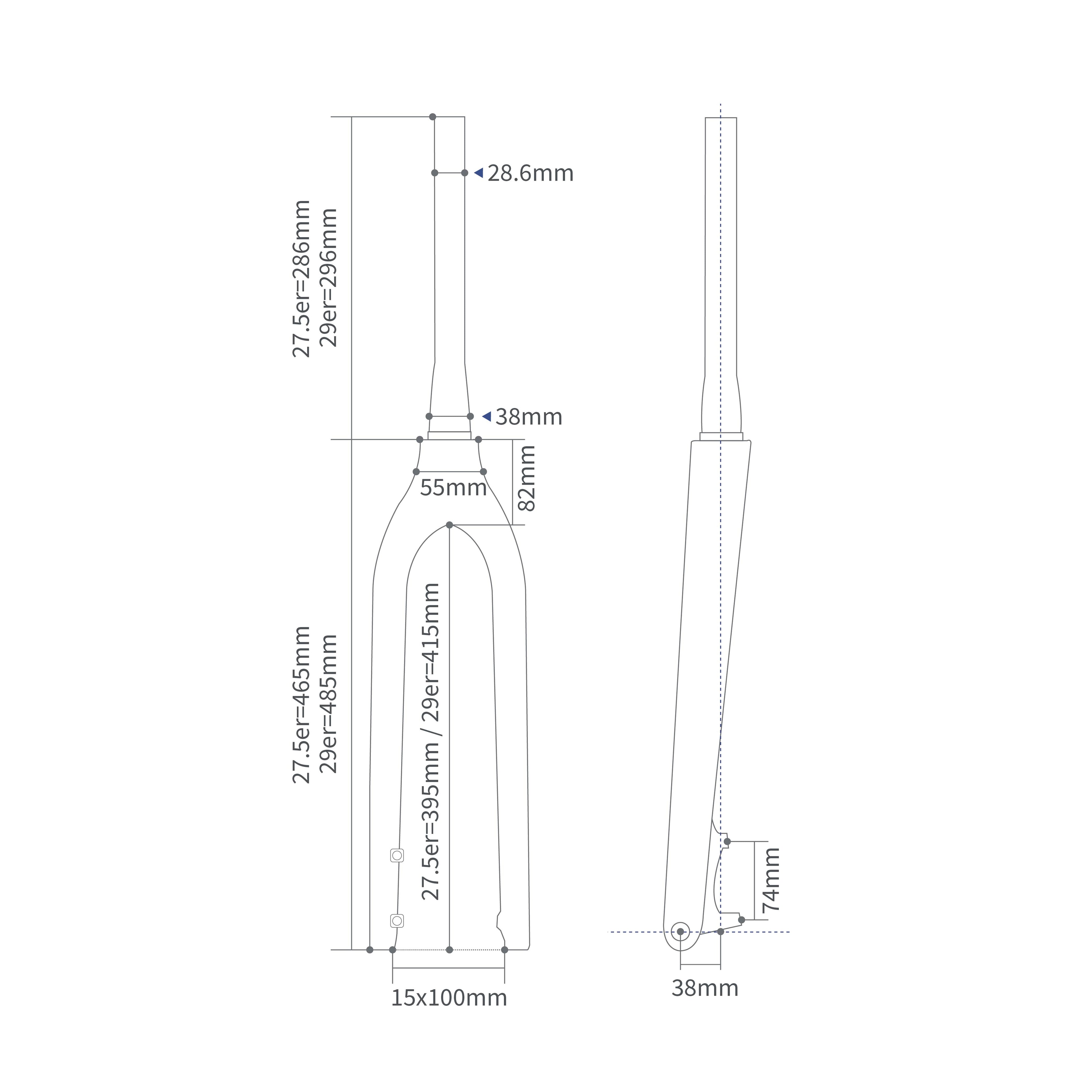 RC-TD-FK-006 MTB Fork