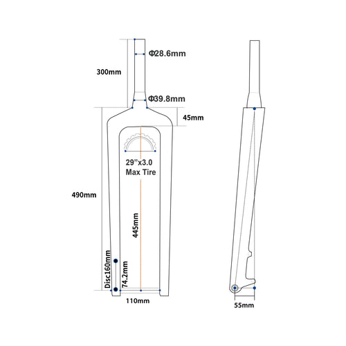 RC-TD-FK-011 MTB Fork