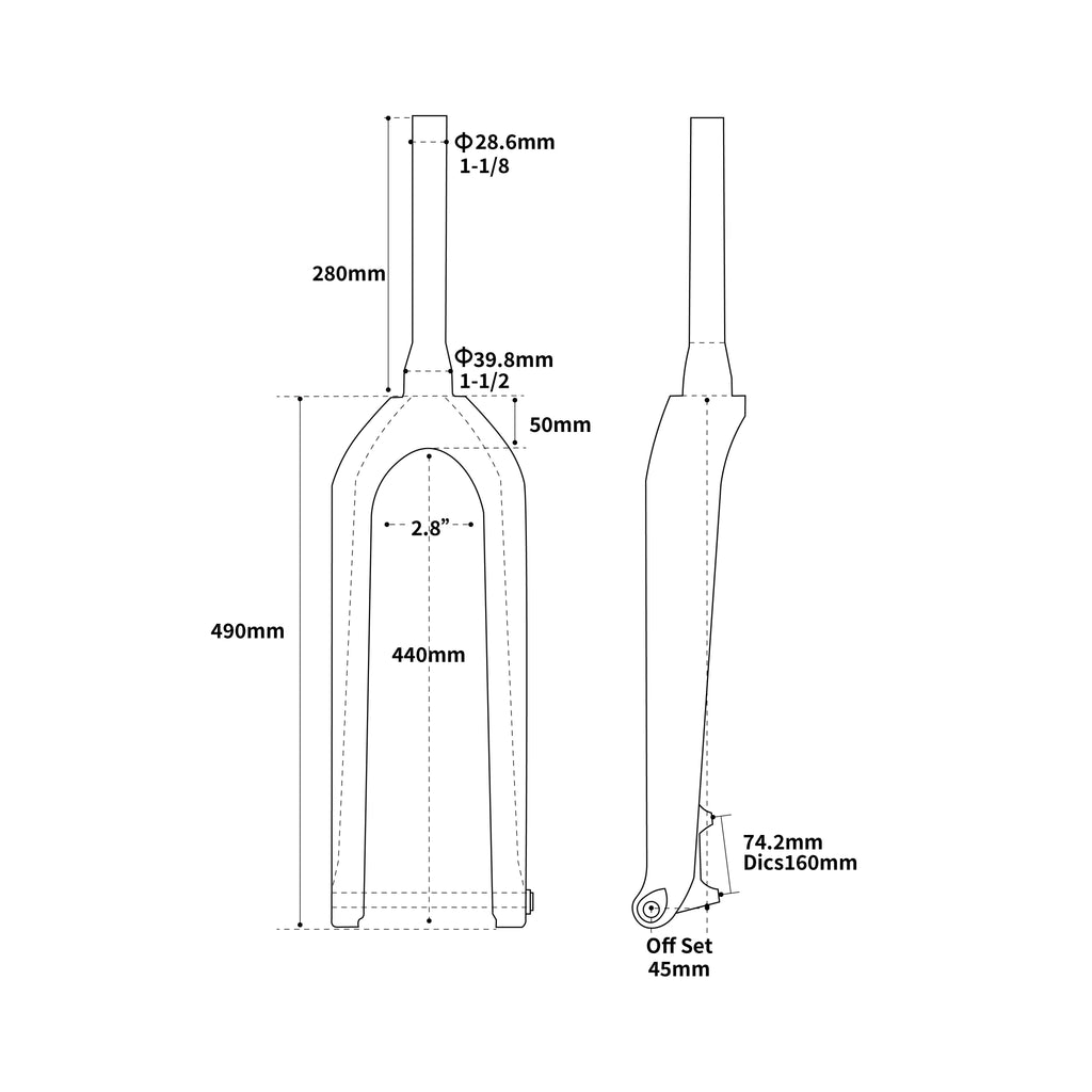 RC-TD-FK-MF003 MTB Fork