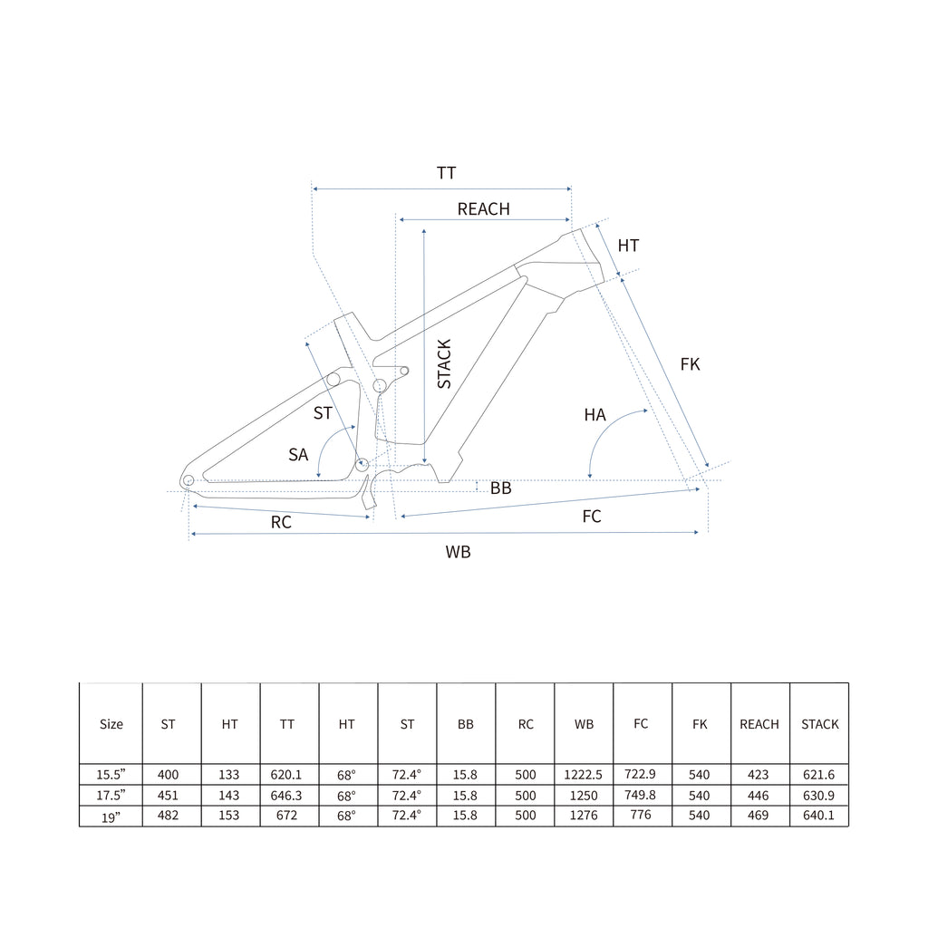RCHQ-E-02 Electric Mountain Bike Frame