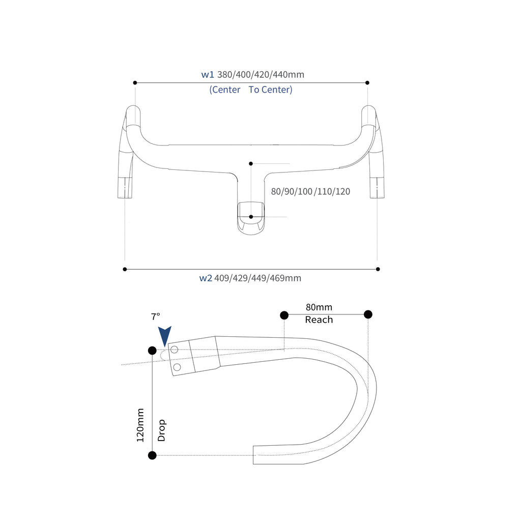 RCHQ-HB-03 Road Handlebar