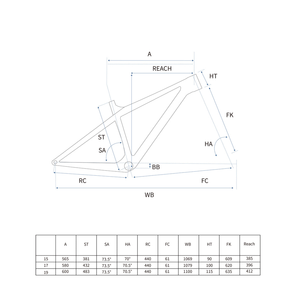 RCHQ-M-07 MTB Frame