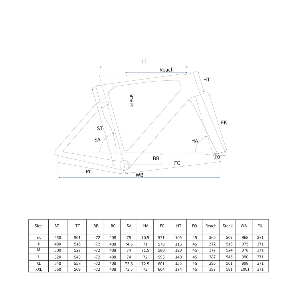 RCHQ-R-01 Road Bicycle Frame