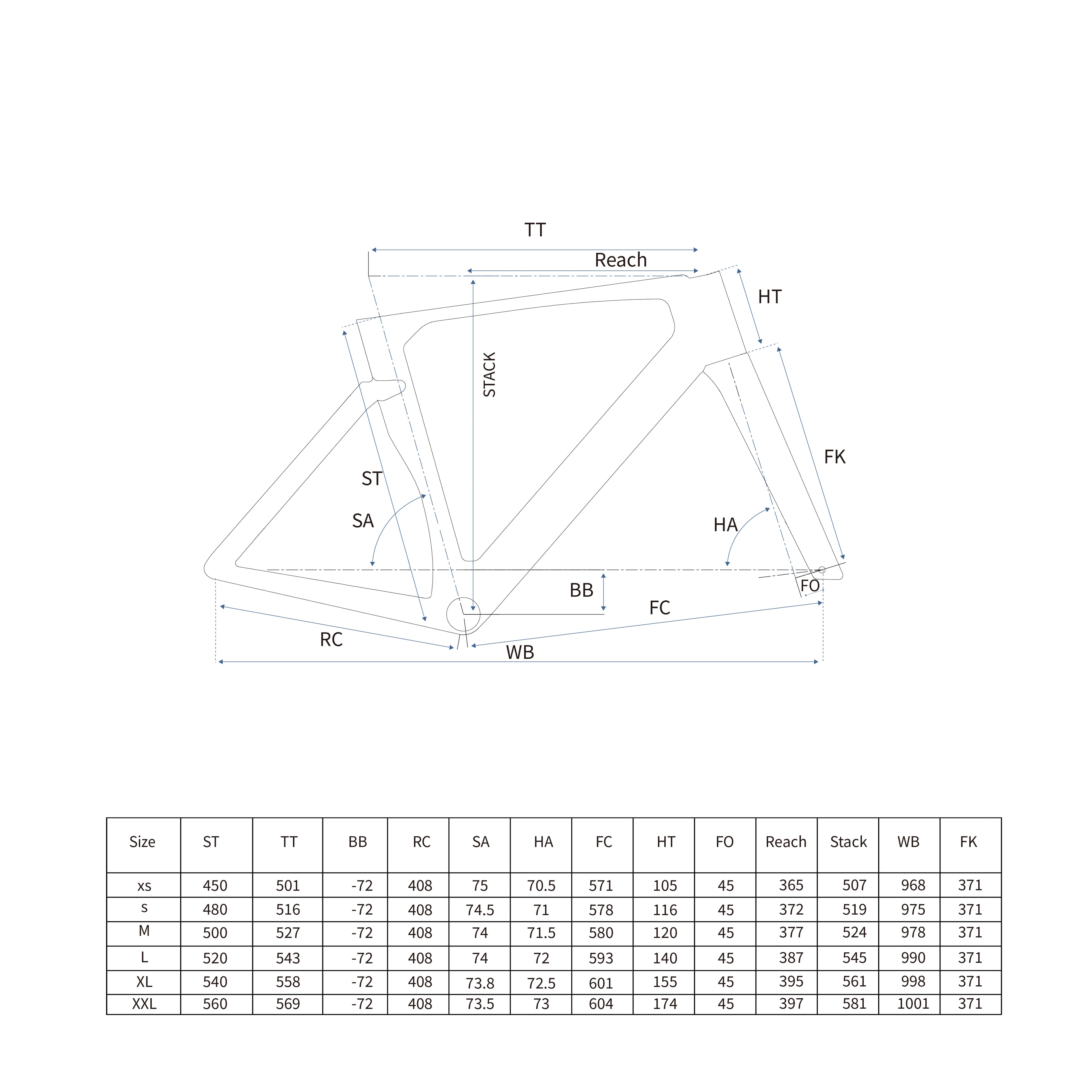 RCHQ-R-01 Road Bicycle Frame