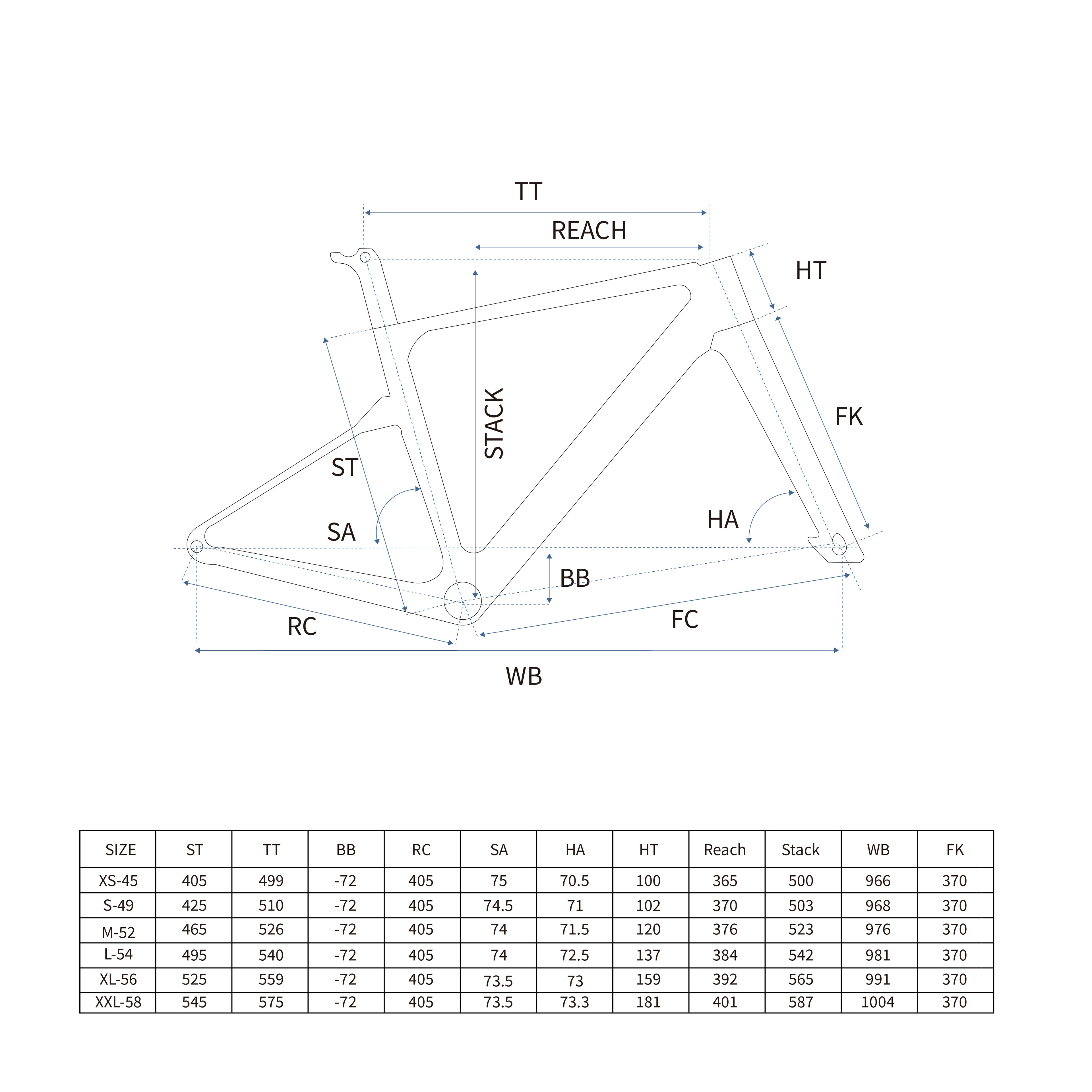 RCHQ-R-02 Road Bicycle Frame
