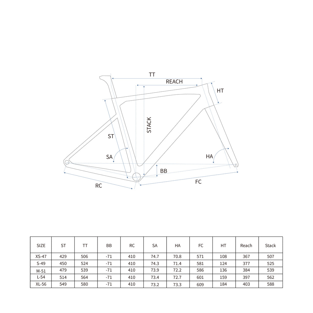 RCHQ-R-05 Road Bicycle Frame