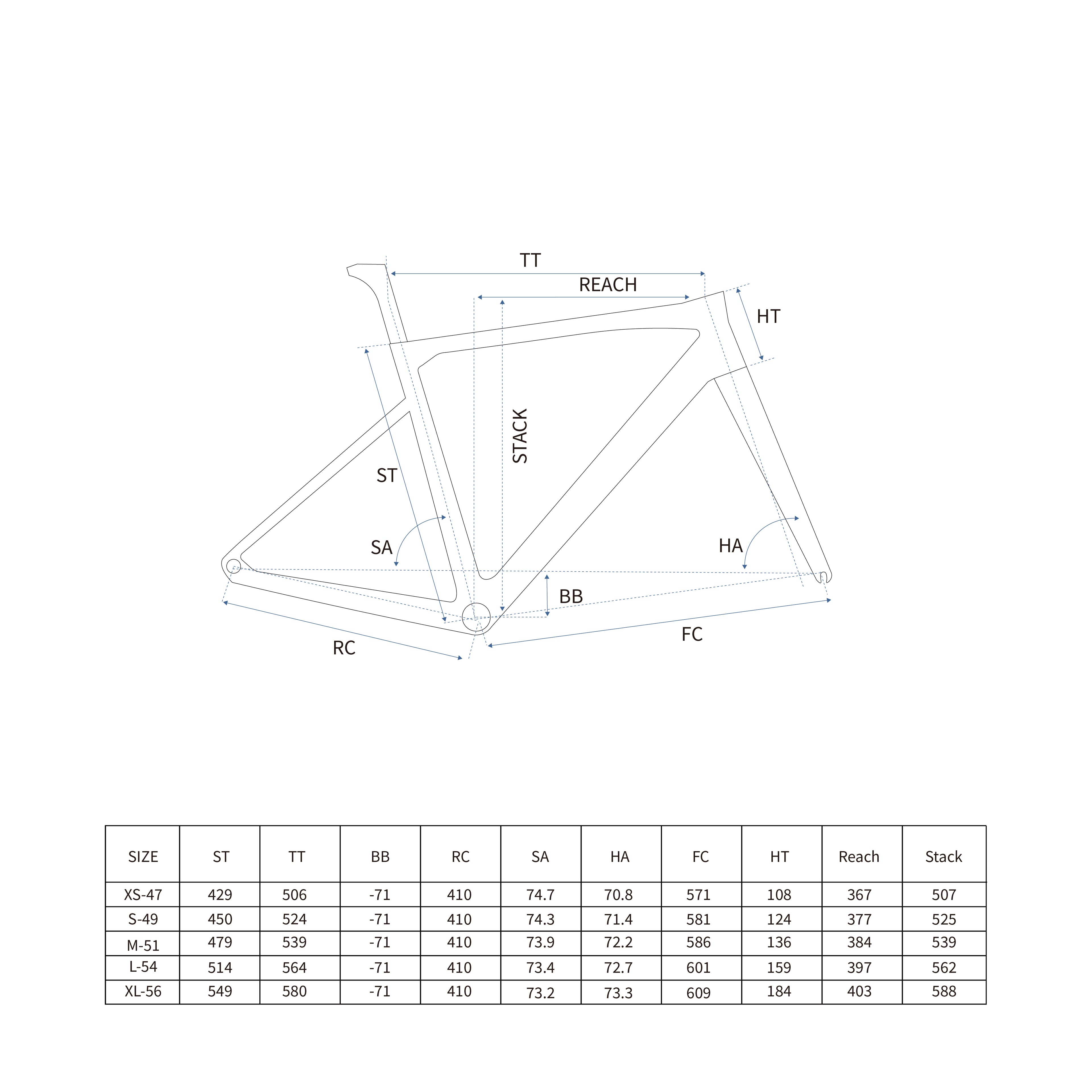 RCHQ-R-05 Road Bicycle Frame