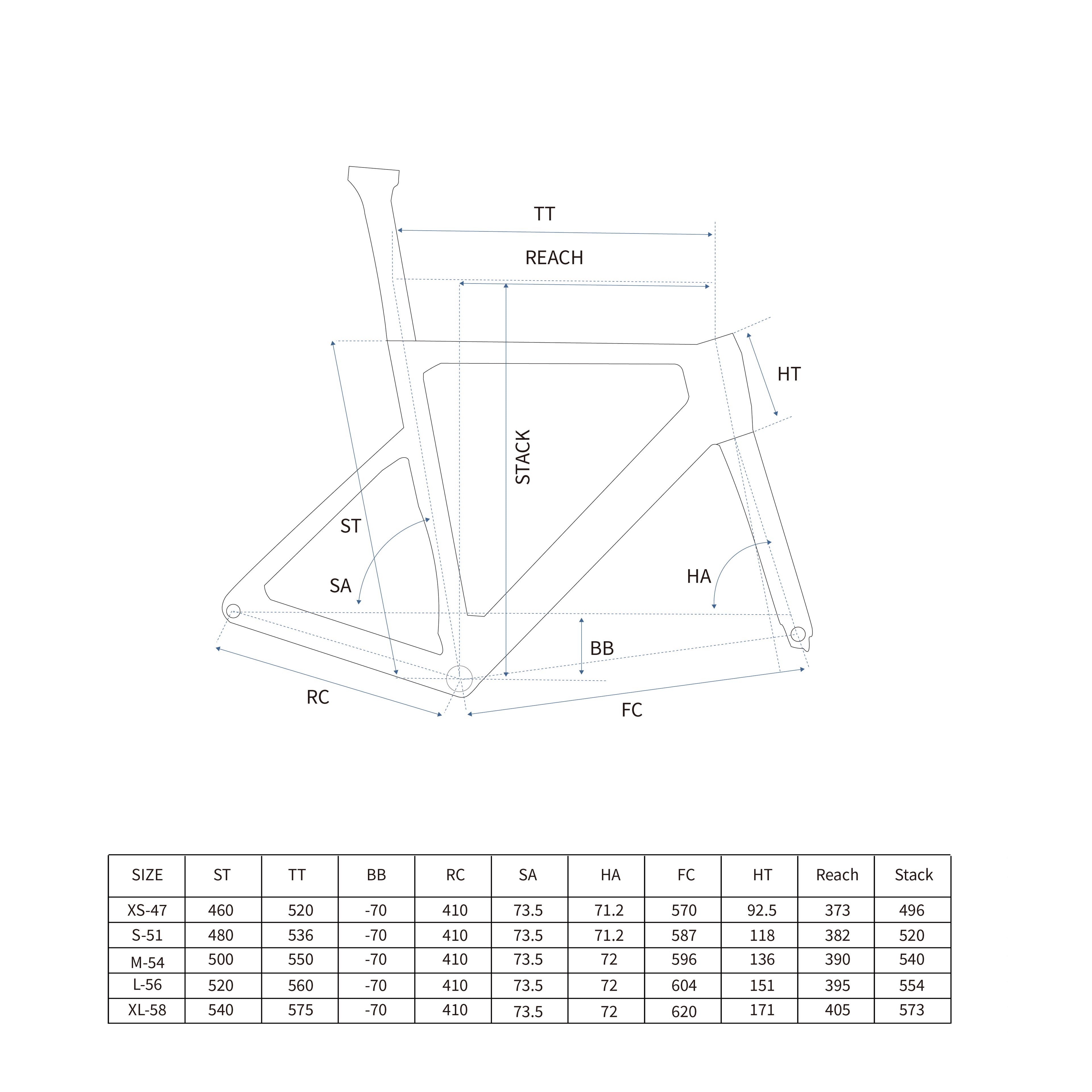 RCHQ-R-06 Road Bicycle Frame