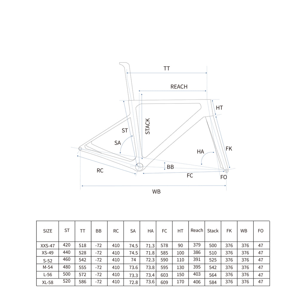 RCHQ-R-13 Road Bicycle Frame