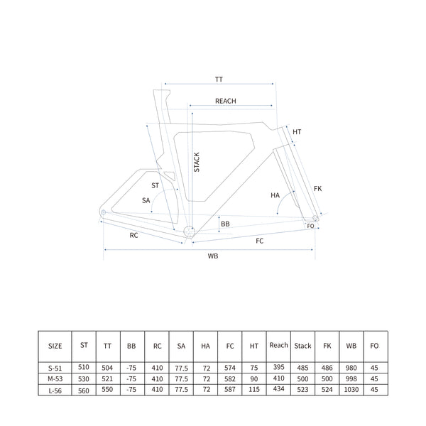 Time Trial Bicycle Frame RCHQ-R-14