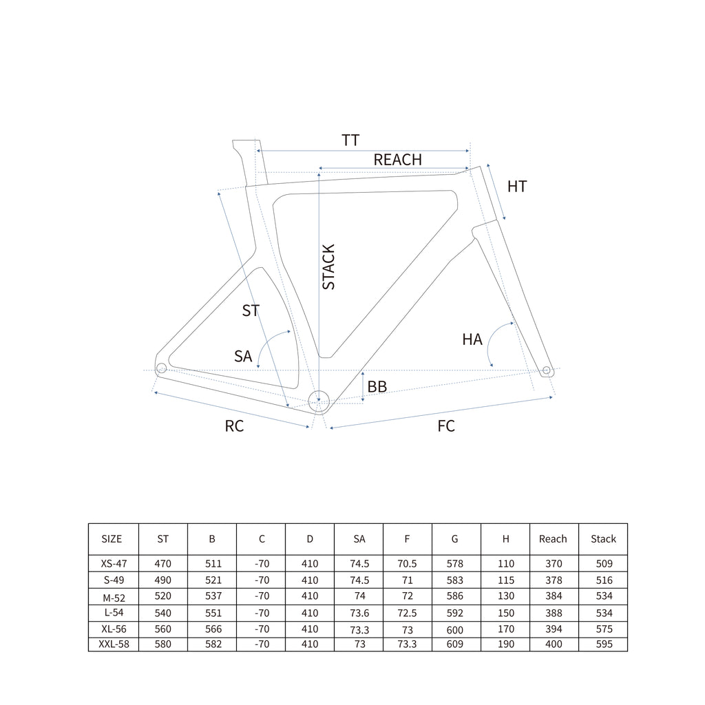 RCHQ-R-03 Road Bicycle Frame