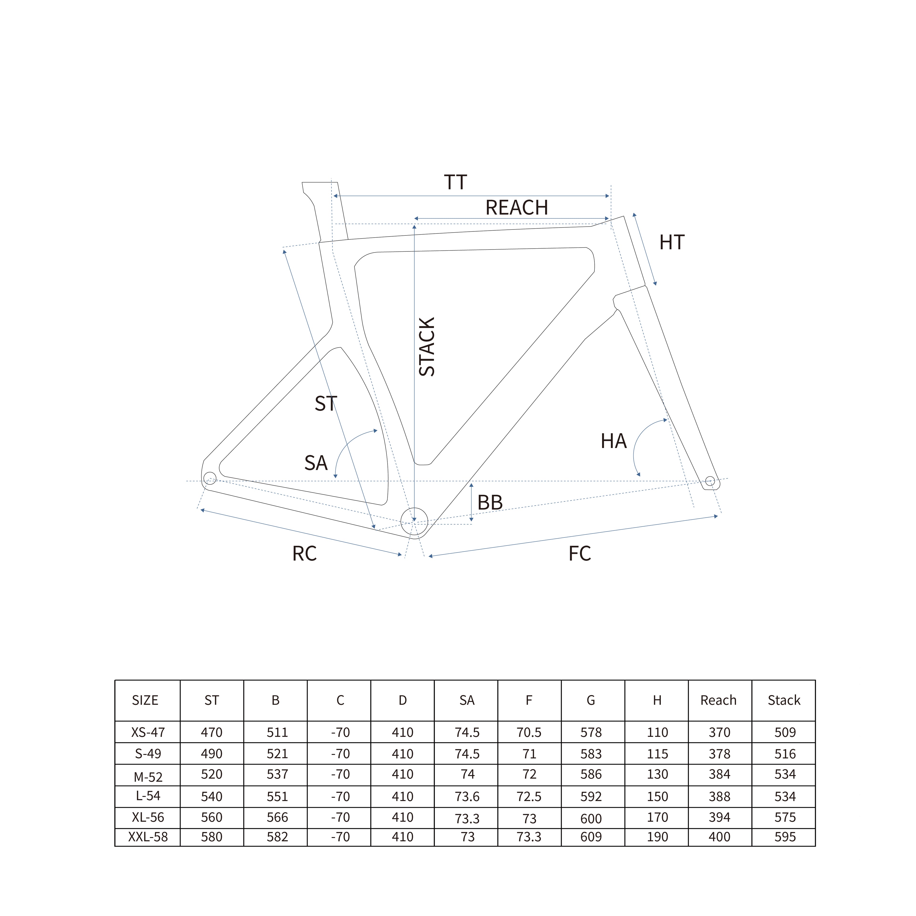 RCHQ-R-03 Road Bicycle Frame