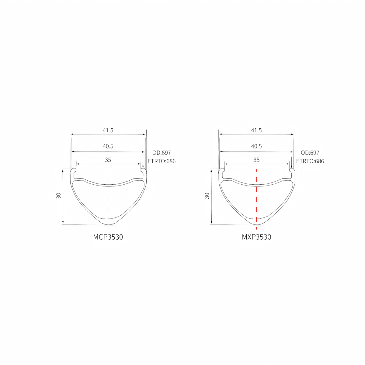 MTB wheelsets 32er-carbon spokes